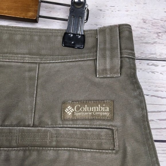 Columbia Cargo Shorts Mens 32 ins 9 Thick and Durable Zipper Pocket Trail Cotton - Picture 3 of 9